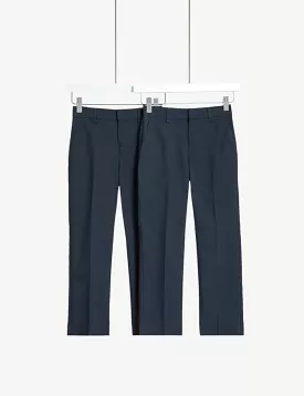 2pk Boys' Regular Leg School Trousers (2-18 Yrs)