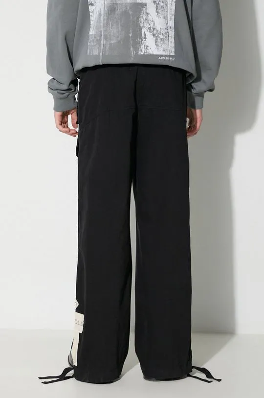 A-COLD-WALL* cotton trousers ANDO CARGO PANT black color ACWMB209A