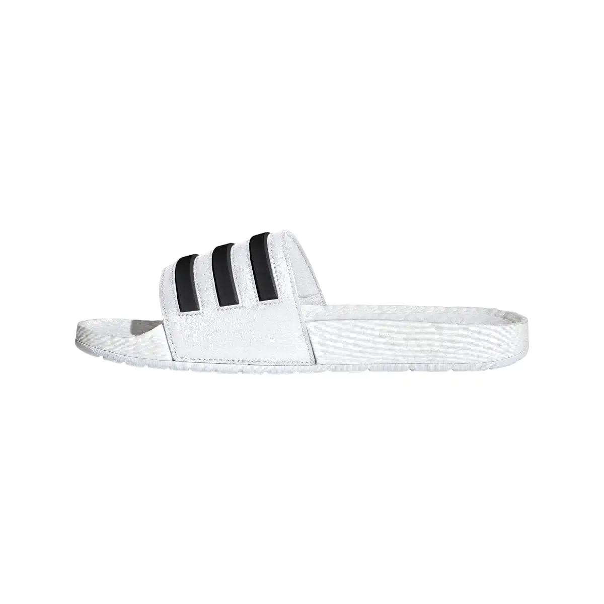 ADIDAS MEN'S ADILETTE BOOST WHITE SLIDES