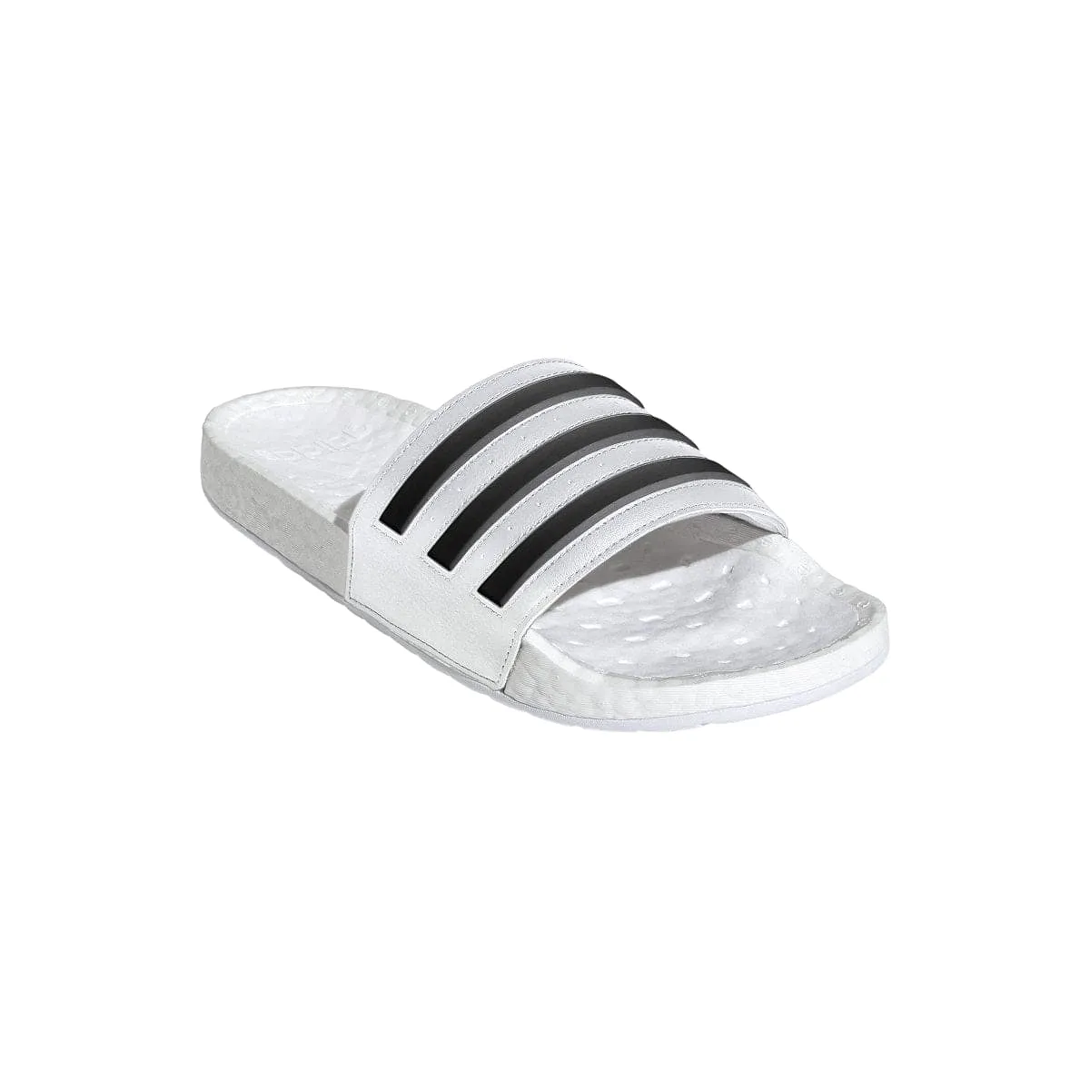 ADIDAS MEN'S ADILETTE BOOST WHITE SLIDES