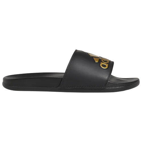 ADIDAS MEN'S ADILETTE COMFORT BLACK/GOLD SLIDES