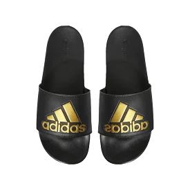 ADIDAS MEN'S ADILETTE COMFORT BLACK/GOLD SLIDES