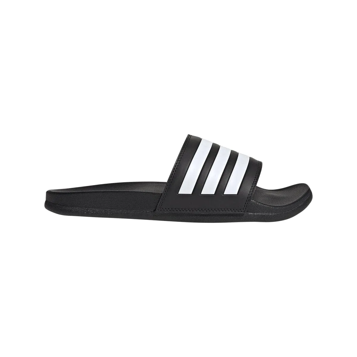 ADIDAS MEN'S ADILETTE COMFORT BLACK/WHITE SLIDES