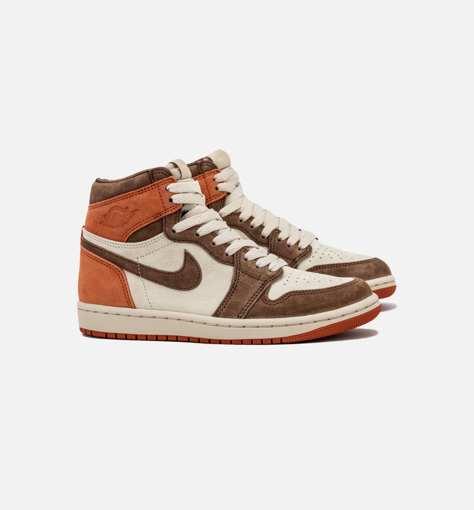 Air Jordan 1 High OG Womens Lifestyle Shoe - Dusted Clay/Cacao Wow/Burnt Sunrise