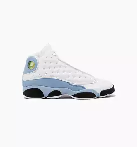 Air Jordan 13 Retro Blue Grey Grade School Lifestyle Shoe - White/Blue Grey/Black/Yellow Ochre