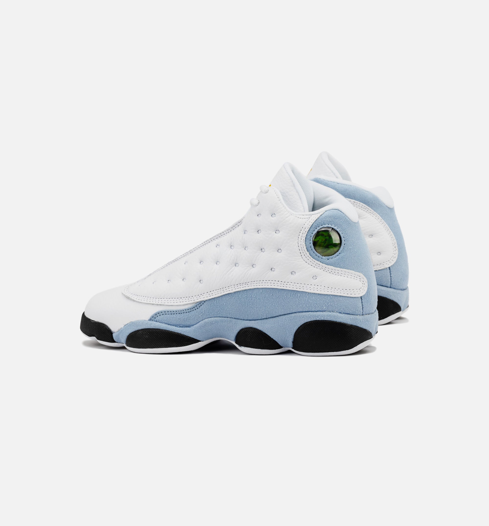 Air Jordan 13 Retro Blue Grey Grade School Lifestyle Shoe - White/Blue Grey/Black/Yellow Ochre