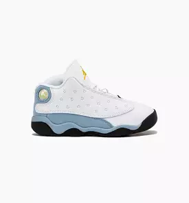 Air Jordan 13 Retro Blue Grey Infant Toddler Lifestyle Shoe - White/Yellow Ochre/Blue Grey/Black