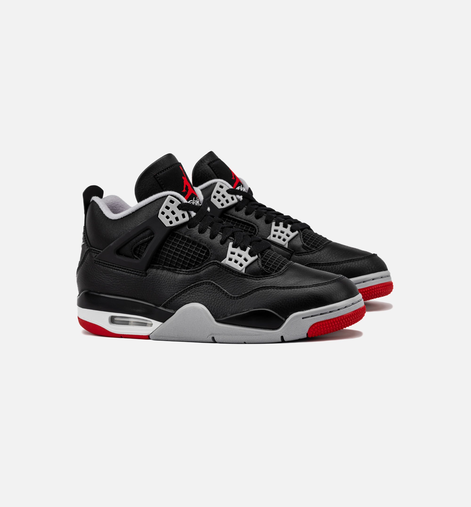 Air Jordan 4 Retro Bred Reimagined Mens Lifestyle Shoe - Black/Fire Red/Cement Grey/Summit White Limit One Per Customer