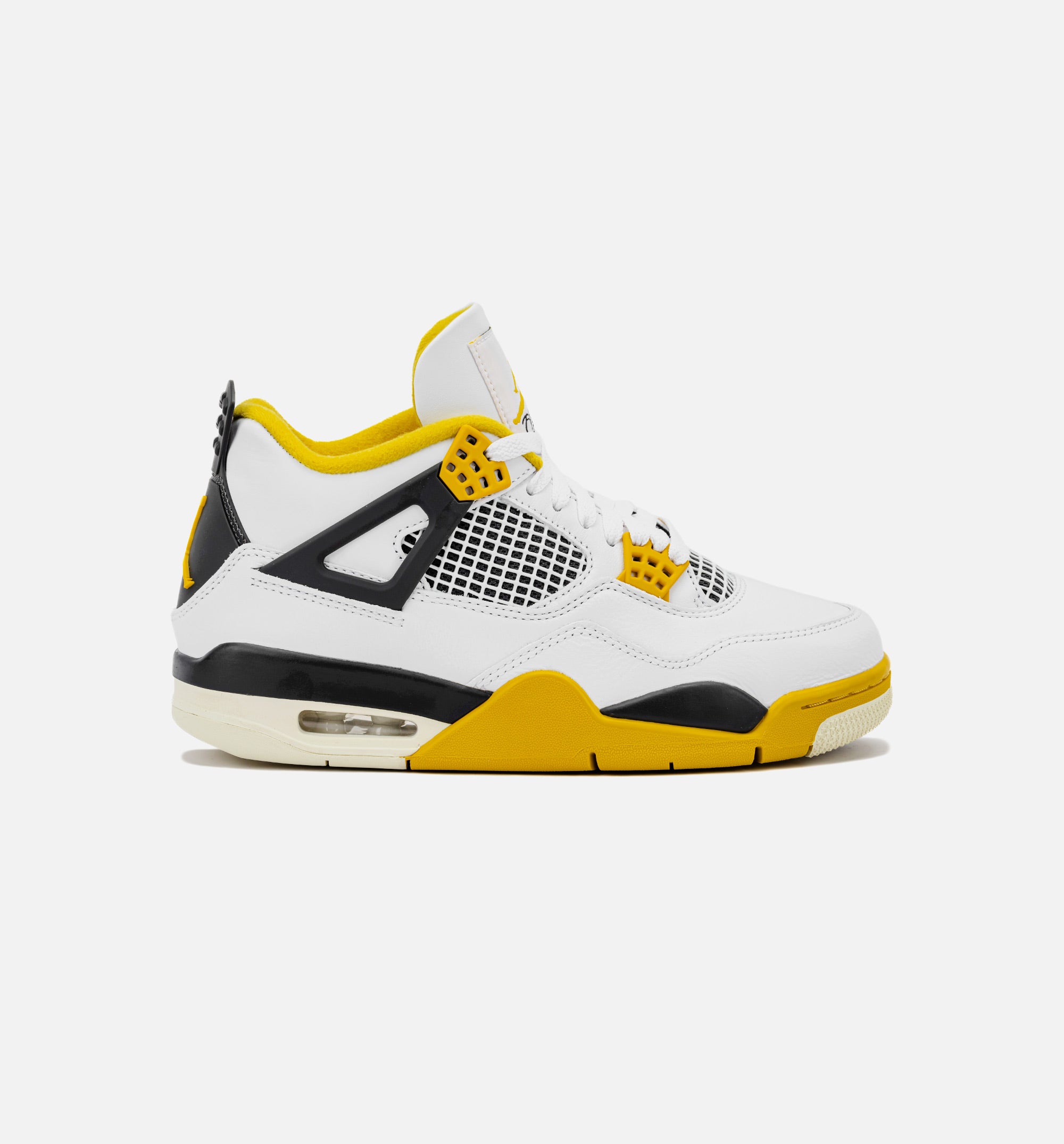 Air Jordan 4 Retro Vivid Sulfur Womens Lifestyle Shoe - White/Coconut Milk/ Vivid Sulfur