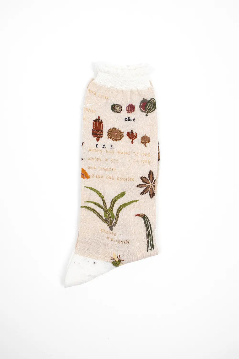 AM-773 Botanical XV Socks Ivory