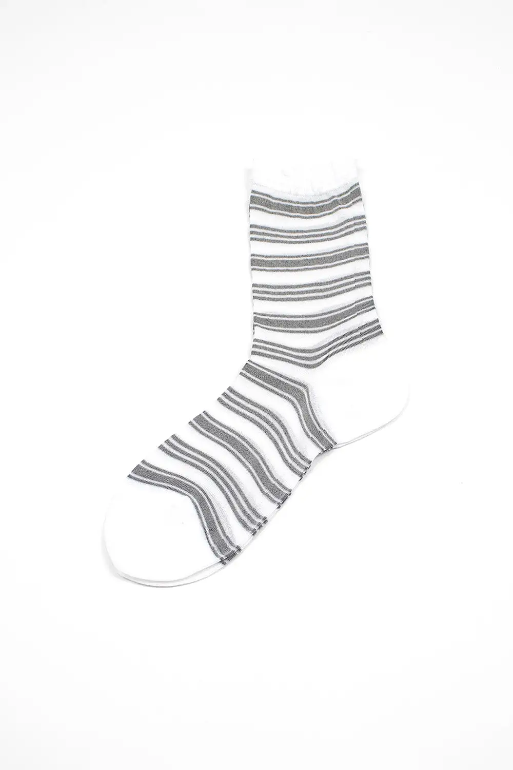 AM-781 Border Socks Black/White