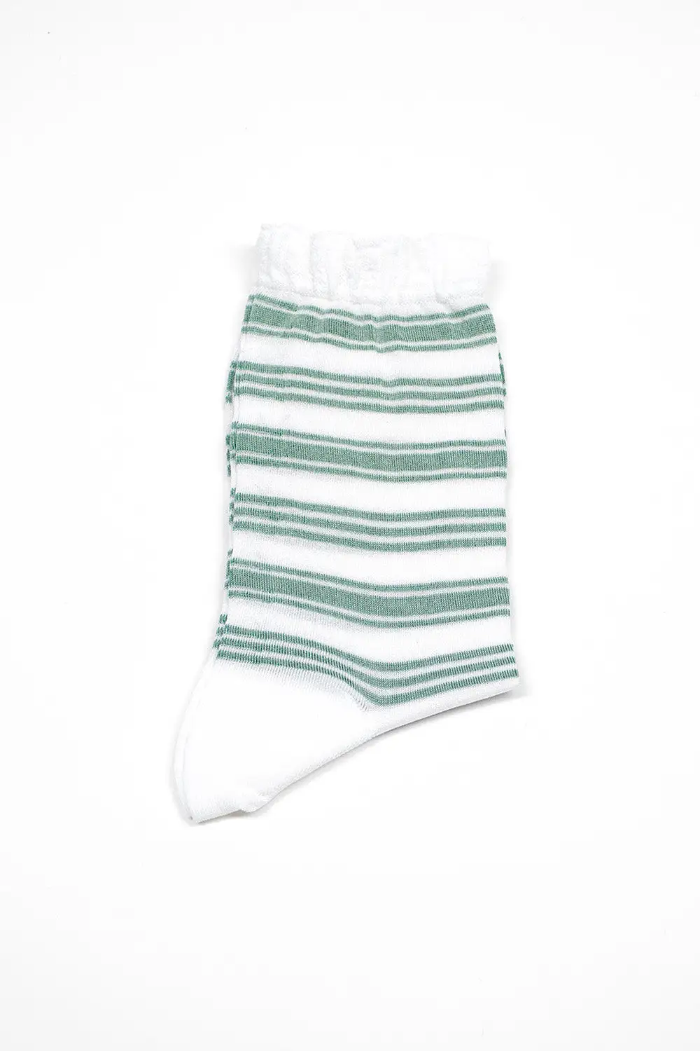 AM-781 Border Socks Green/White