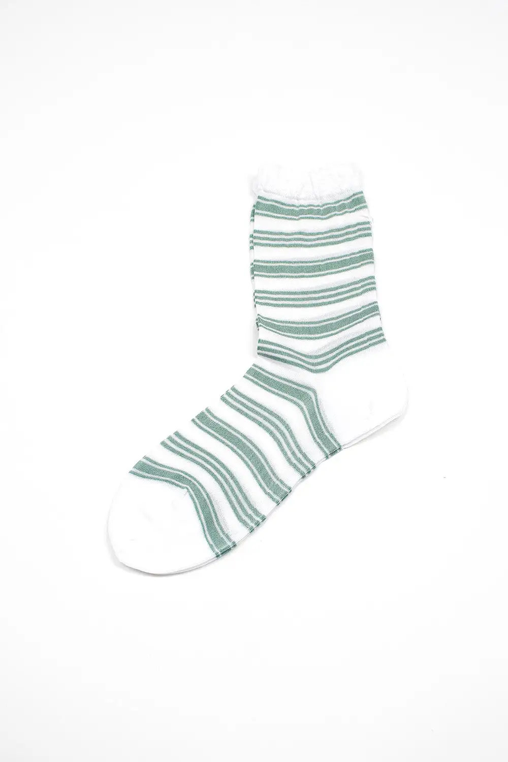 AM-781 Border Socks Green/White