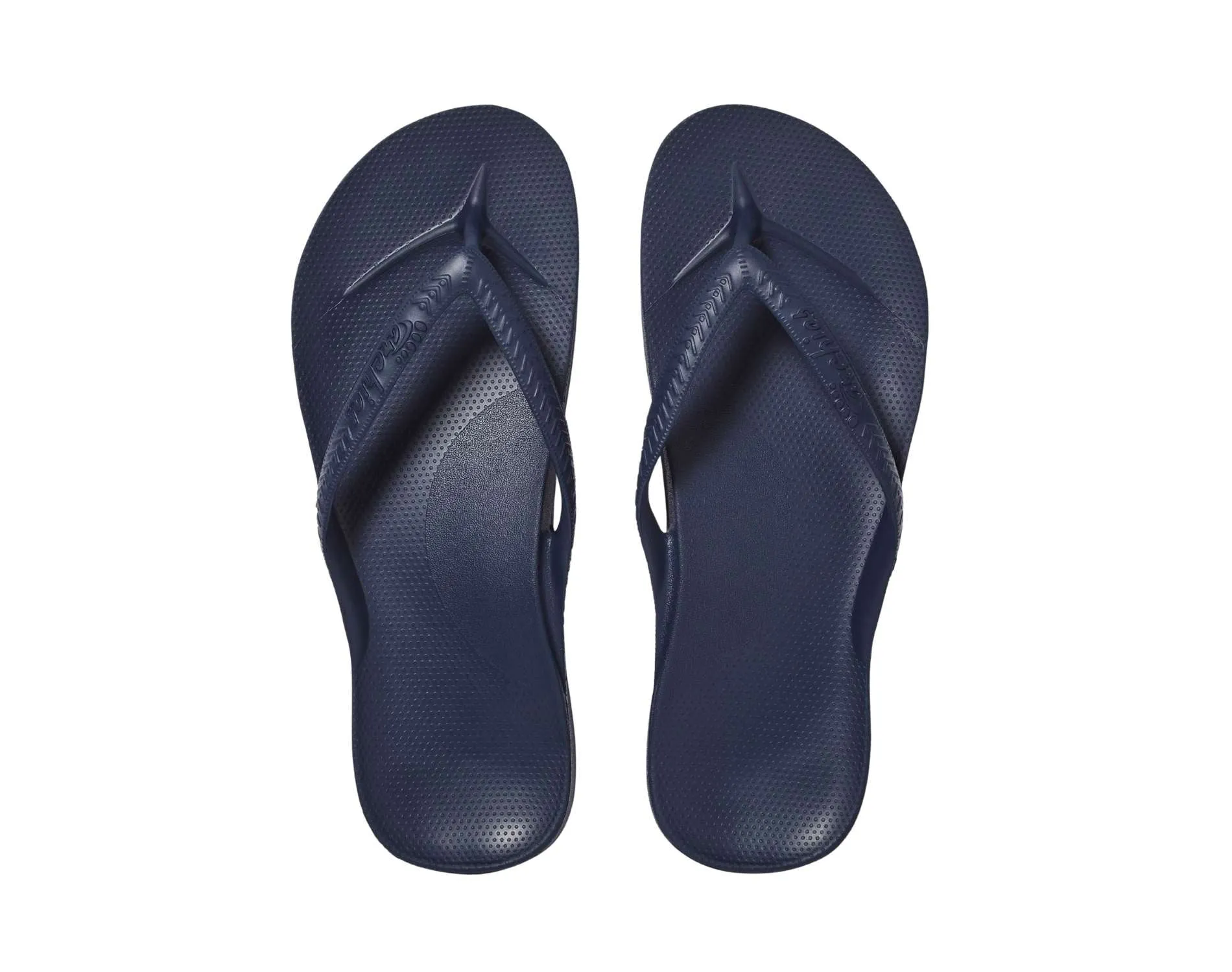 Archies Arch Support Thongs Navy