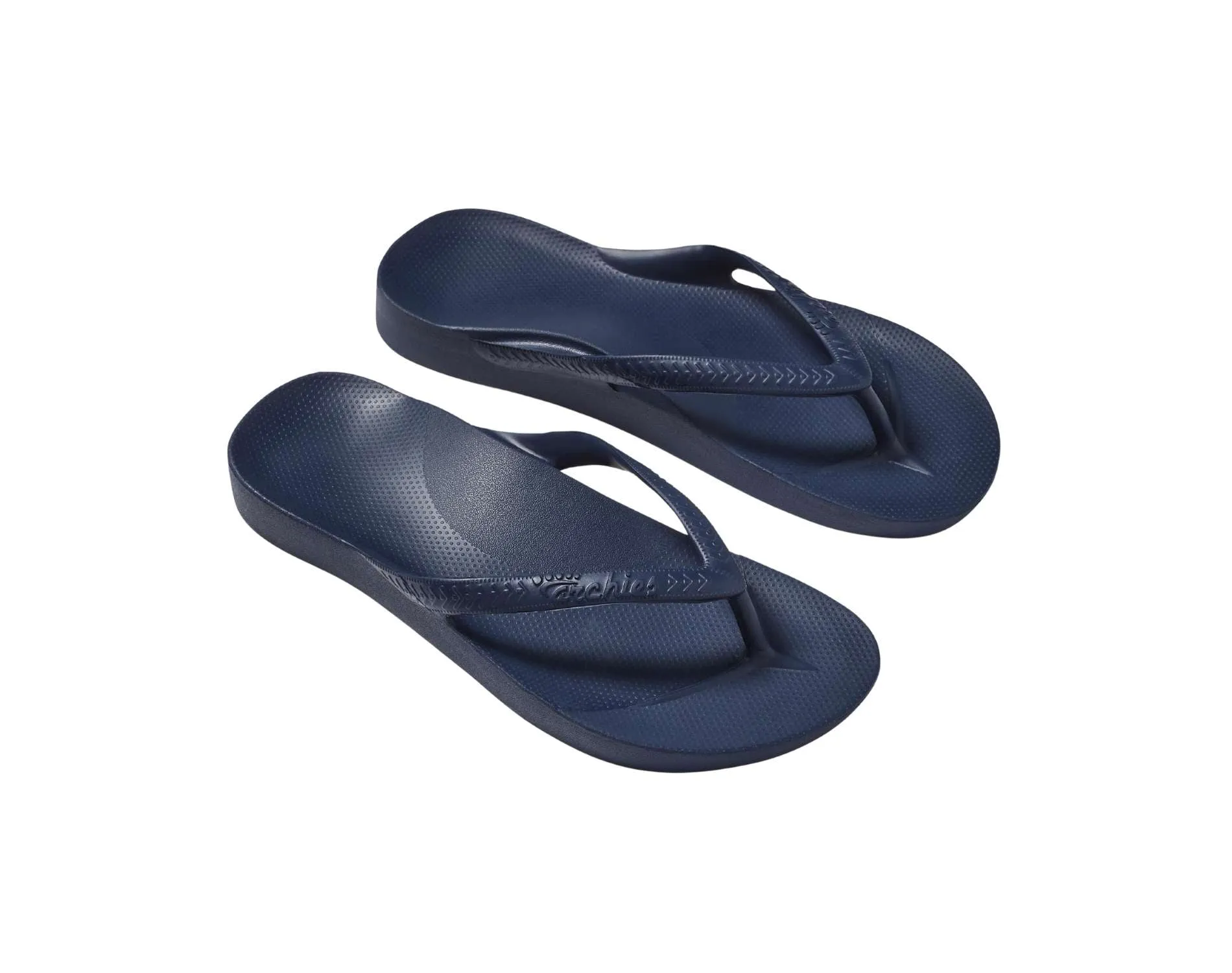 Archies Arch Support Thongs Navy