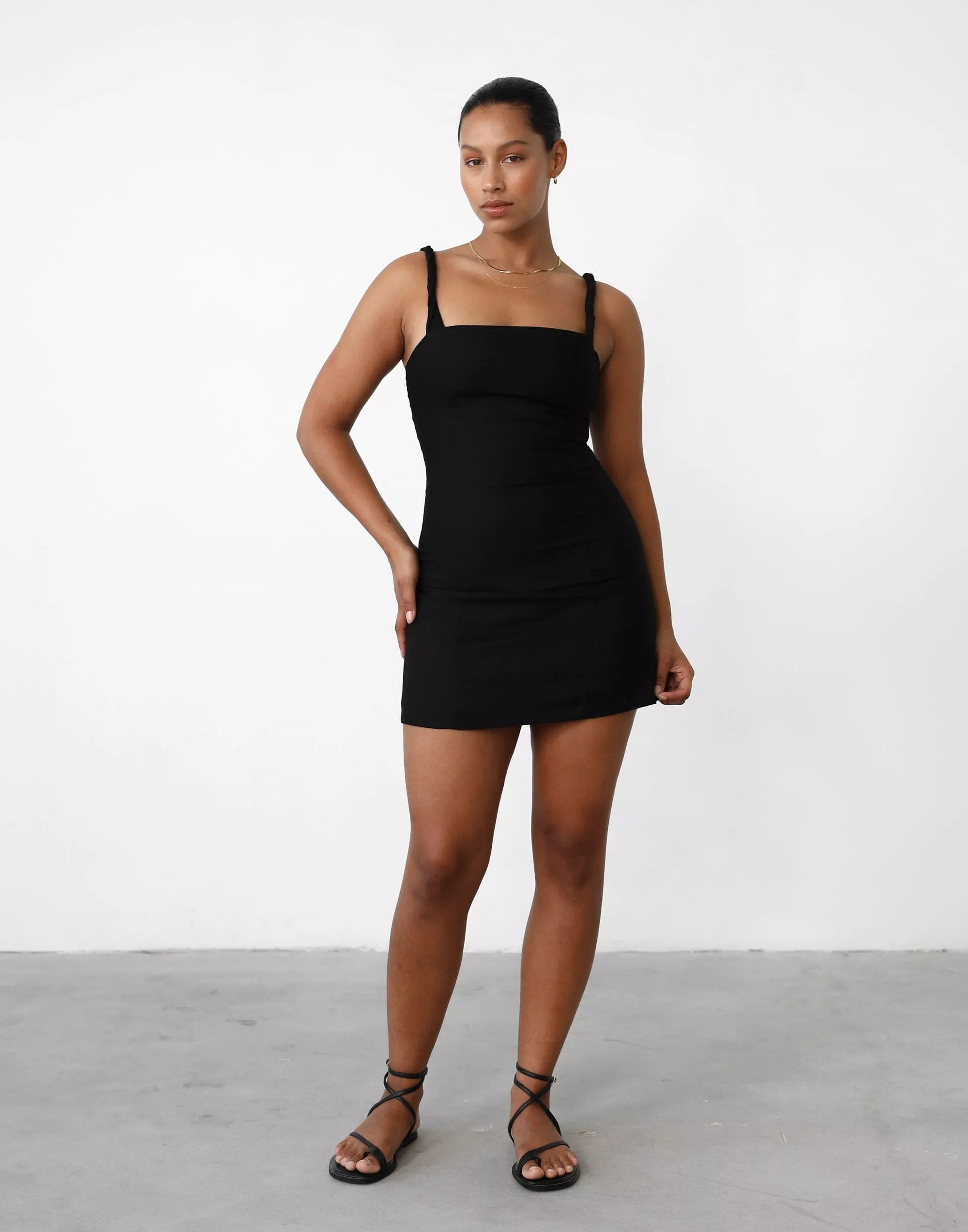 Bacalar Mini Dress (Black)