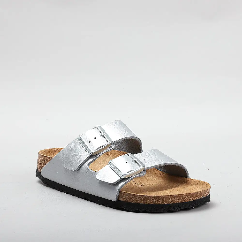 BIRKENSTOCK ARIZONA 1012283 BF SILVER NARROW