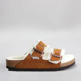 BIRKENSTOCK - ARIZONA SHEARLING 1001128 - MINK SUEDE LEATHER