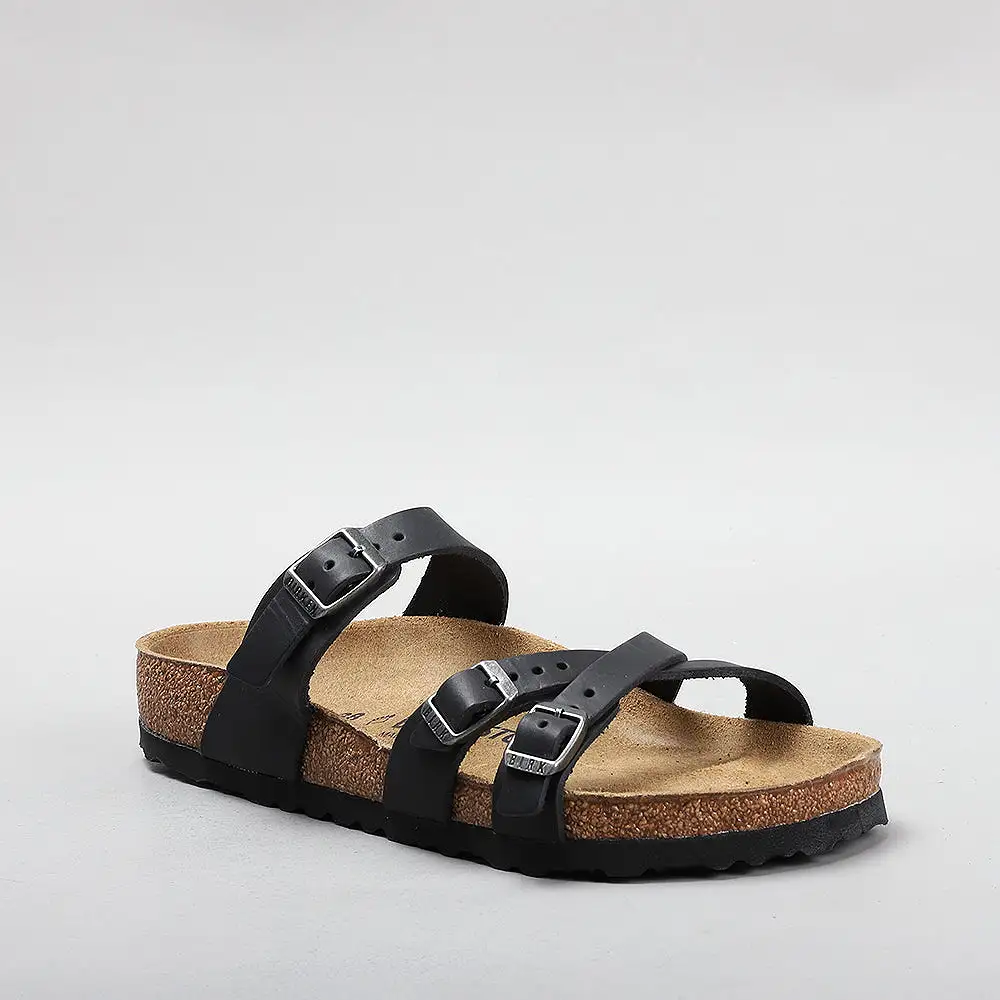 BIRKENSTOCK FRANCA 1021112 BLACK OILED LEATHER