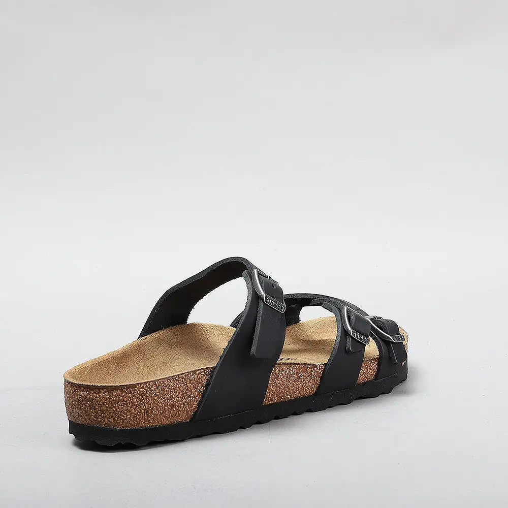 BIRKENSTOCK FRANCA 1021112 BLACK OILED LEATHER