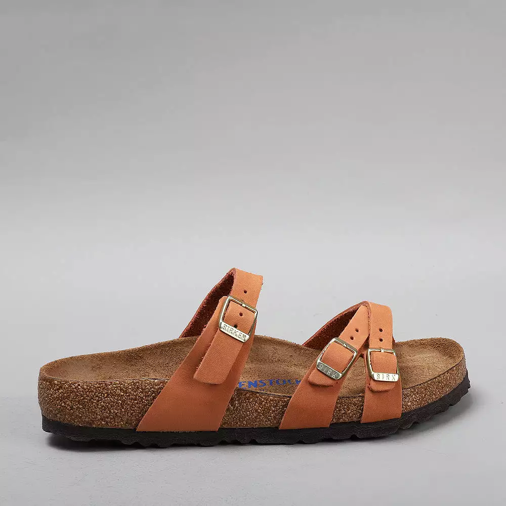 BIRKENSTOCK FRANCA 1021490 SFB PECAN NUBUCK LEATHER