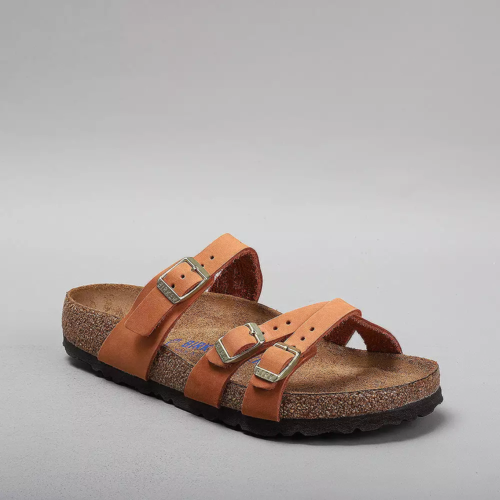 BIRKENSTOCK FRANCA 1021490 SFB PECAN NUBUCK LEATHER