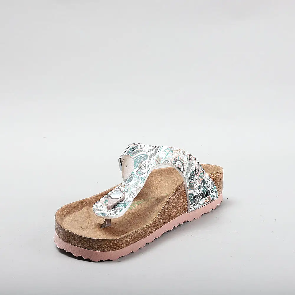 BIRKENSTOCK GIZEH 1023184 VEGAN LIGHT ROSE/MULTICOLOUR