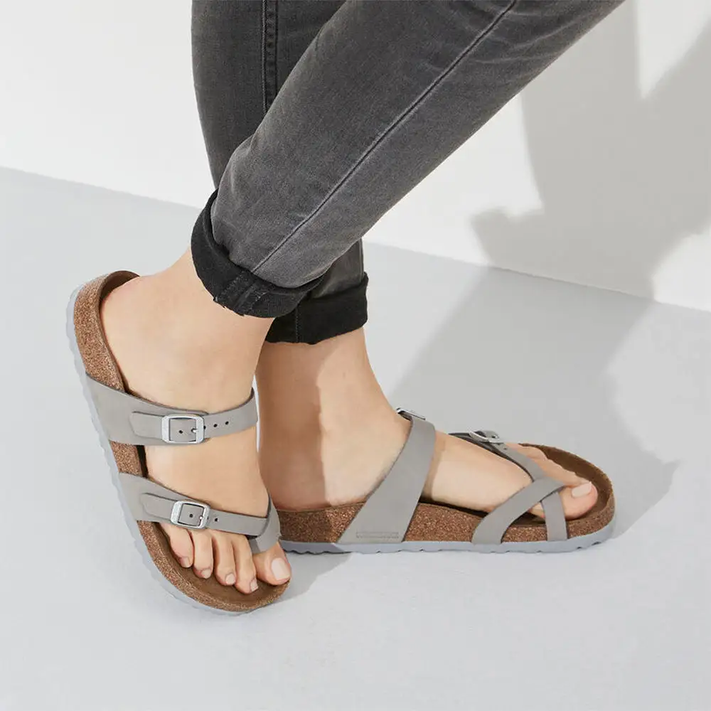 BIRKENSTOCK MAYARI 1023577 SFB DOVE GREY NUBUCK LEATHER