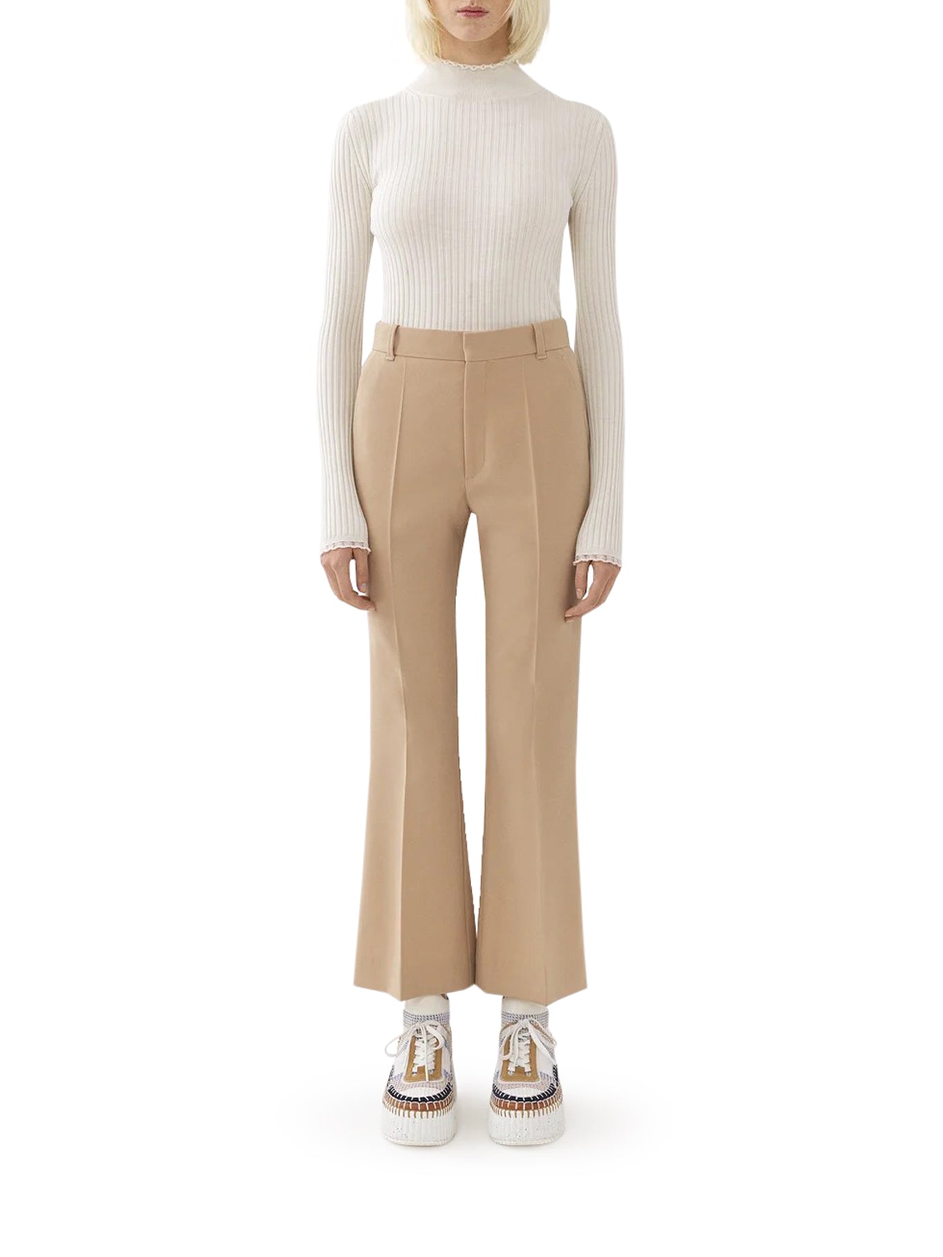 BOOTCUT CROPPED TROUSERS