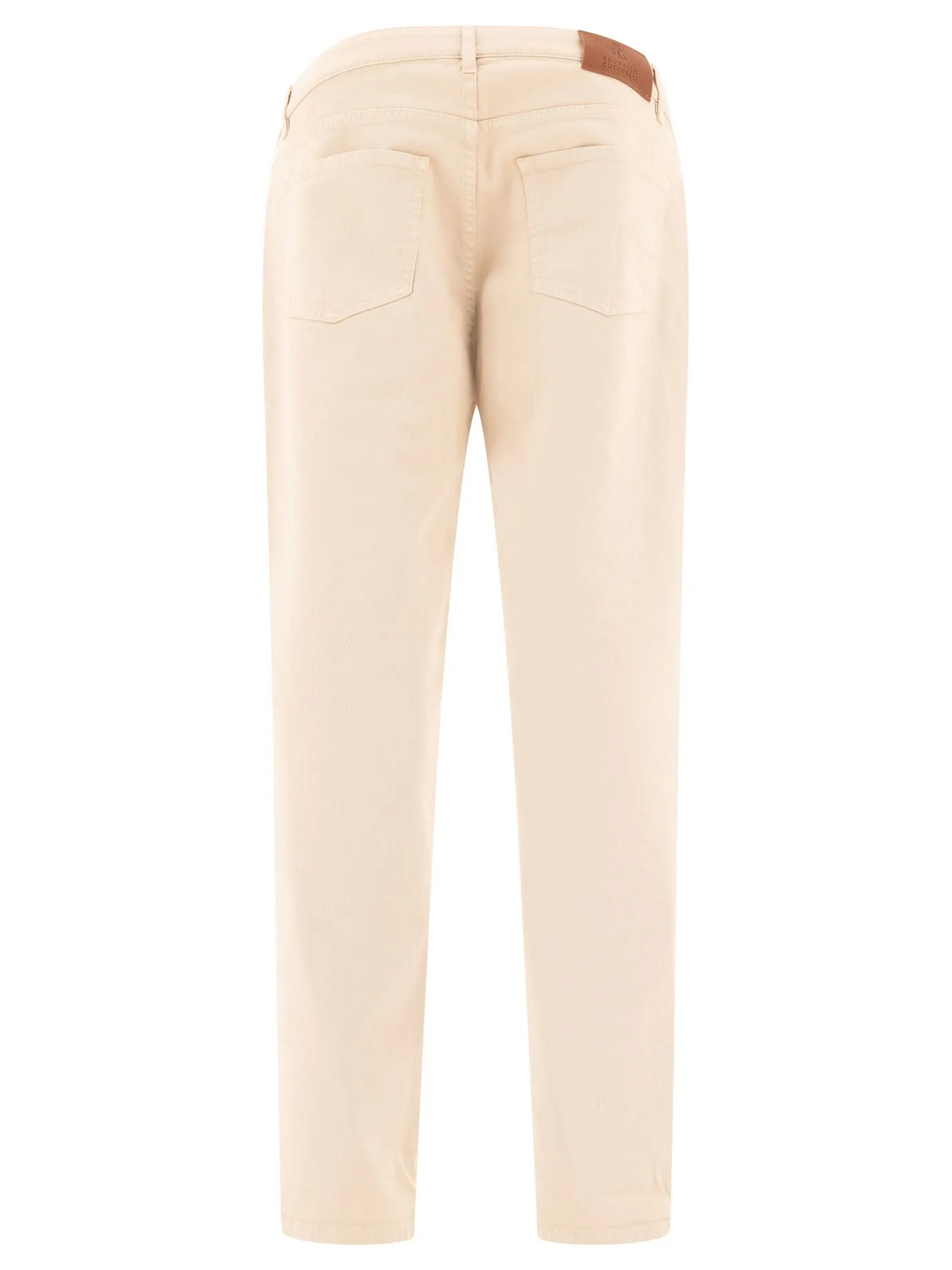 BRUNELLO CUCINELLI Garment-Dyed Men's Regular Fit Trousers