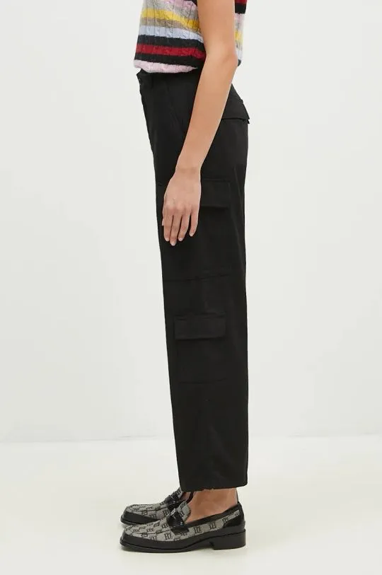 Carhartt WIP trousers Kingsley Pant women's black color I033772.8901