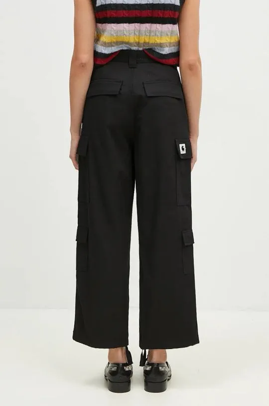 Carhartt WIP trousers Kingsley Pant women's black color I033772.8901