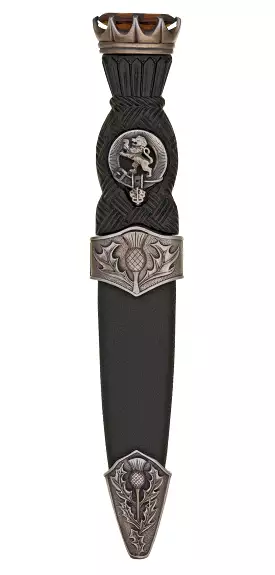 Clan Crest Sgian Dubh Surnames M-Z Antique finish