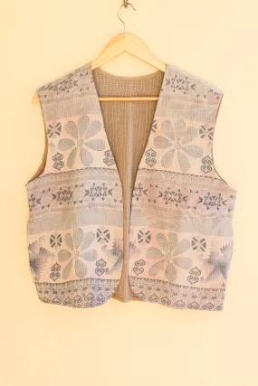 Cotton Kantha Crop Vest 003