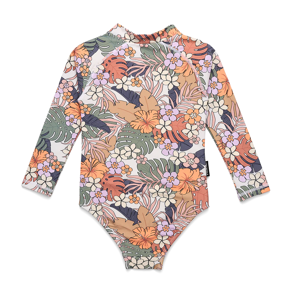 Cry Wolf Long Sleeve Swimsuit Tropical Floral