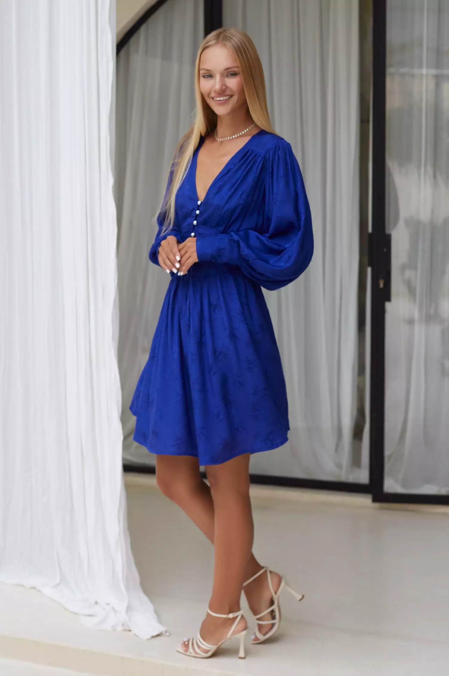 Daphne Floaty Long Sleeve Mini Dress