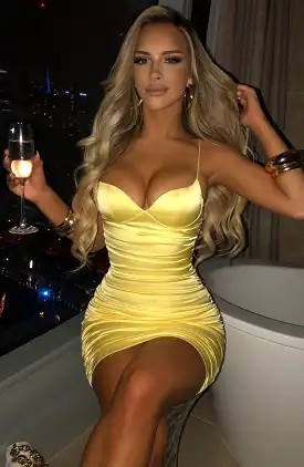 Dayna Mini Dress - Yellow