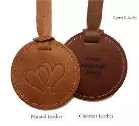 Double Hearts Bag Tag