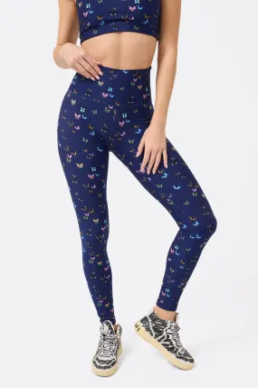 DuoKnit Leggings in Midnight Butterflies