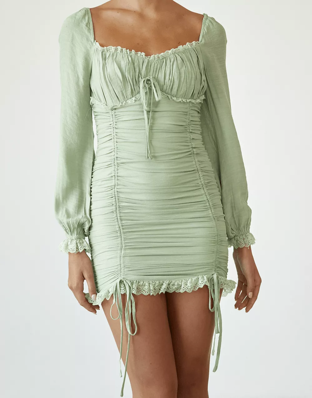 Elona Mini Dress (Green)