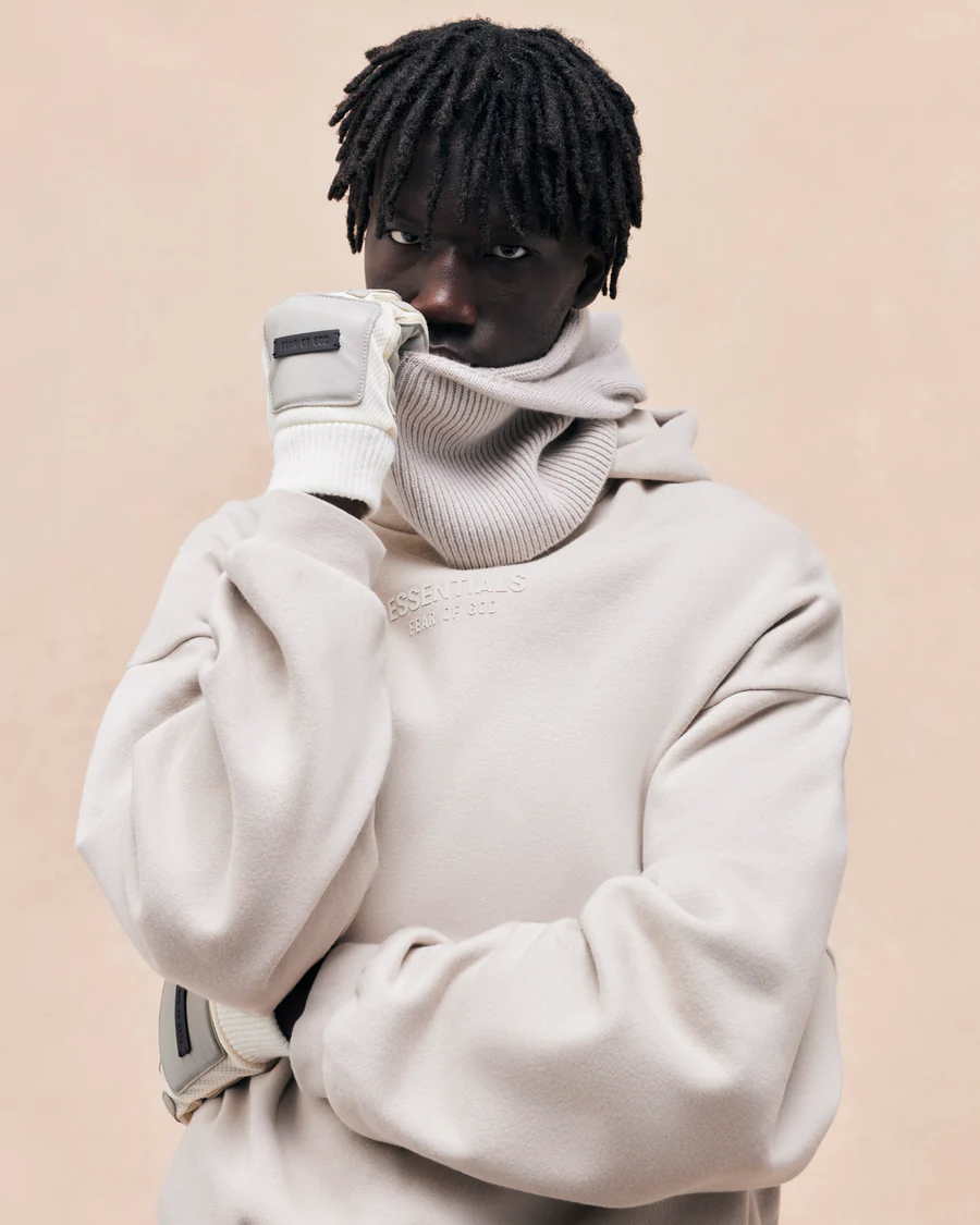 Fear of God ESSENTIALS Hoodie 'Silver Cloud'