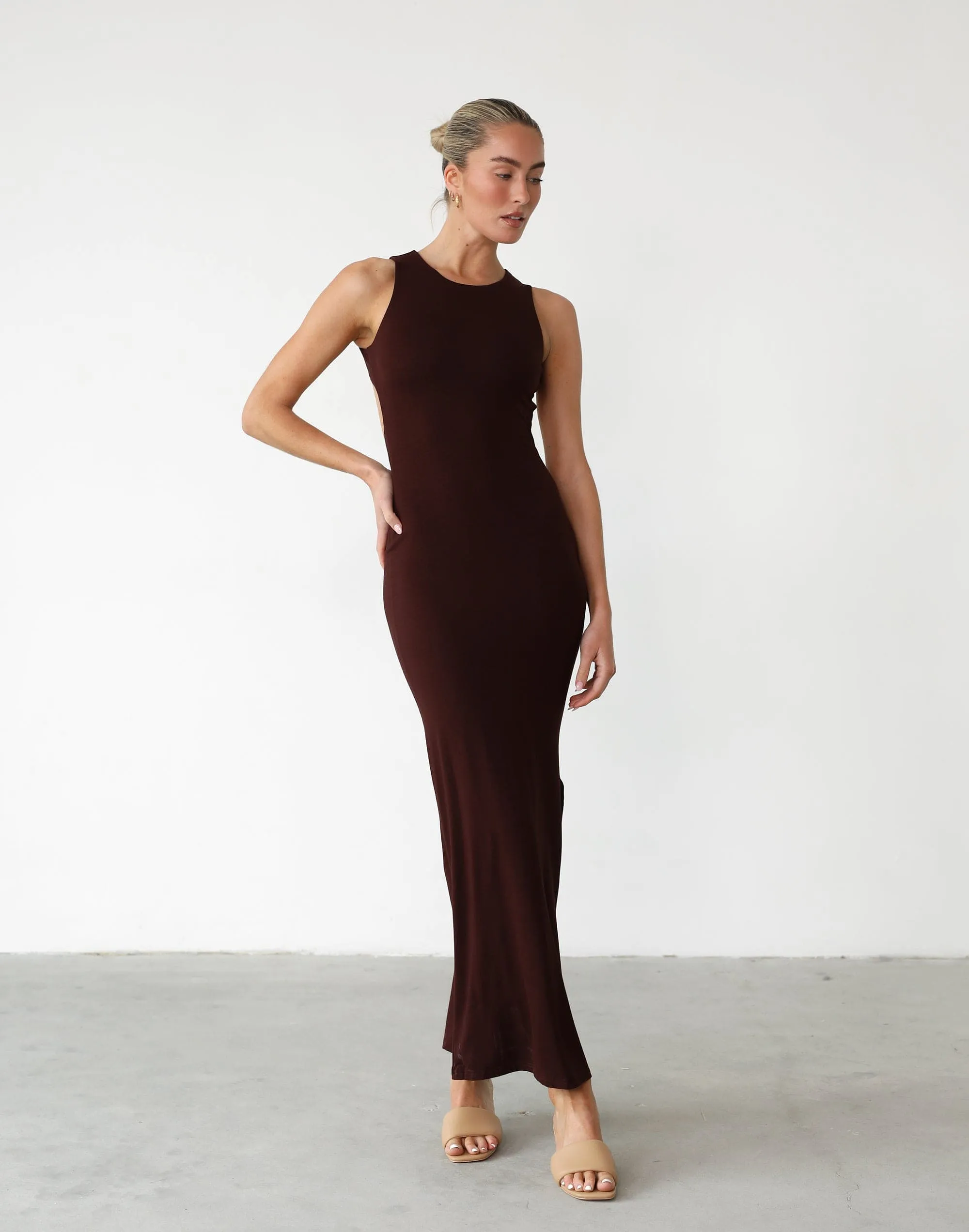 Forget It Maxi Dress (Cocoa)