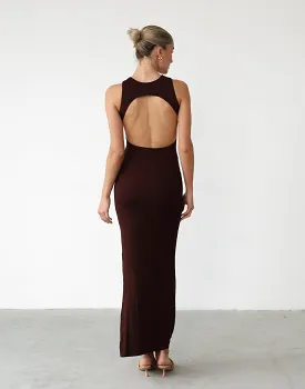 Forget It Maxi Dress (Cocoa)