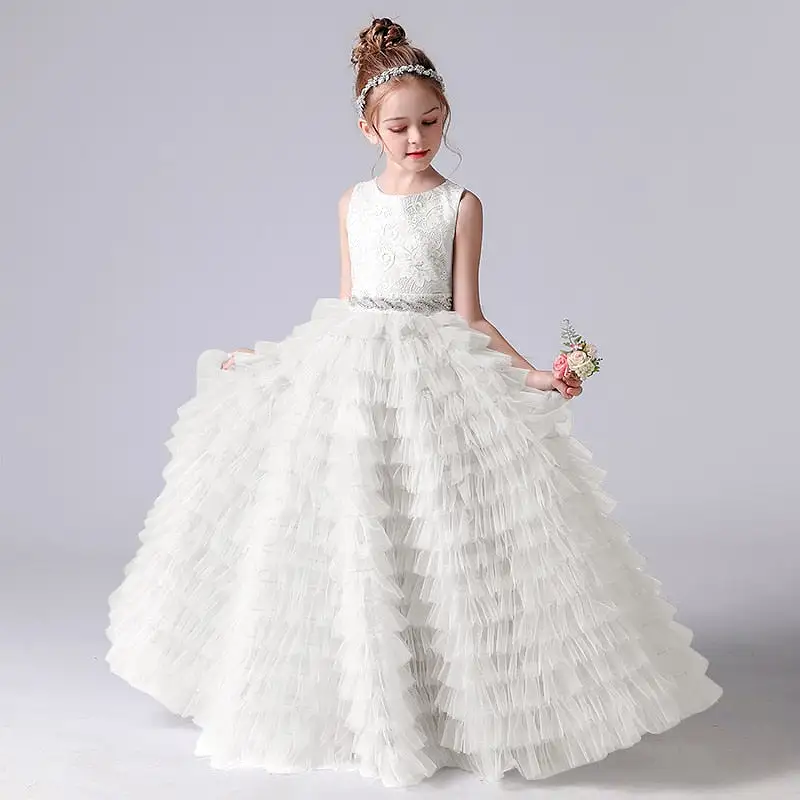 Formal Tiered Flower Girl Dress