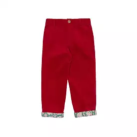 Henry Duvall - Bradford Trousers in Oxford Red Velvet