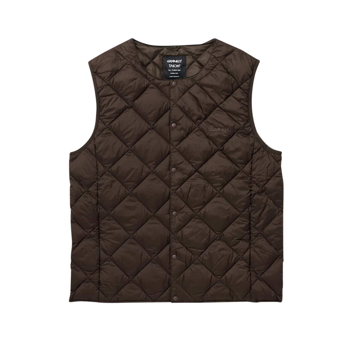 Inner Down Vest - Dark Brown