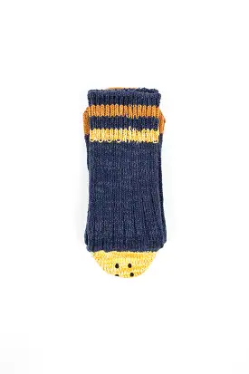 Ivy Smiley Sock Navy