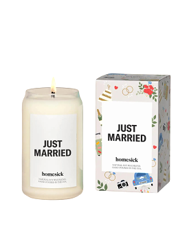 Just Married Candle