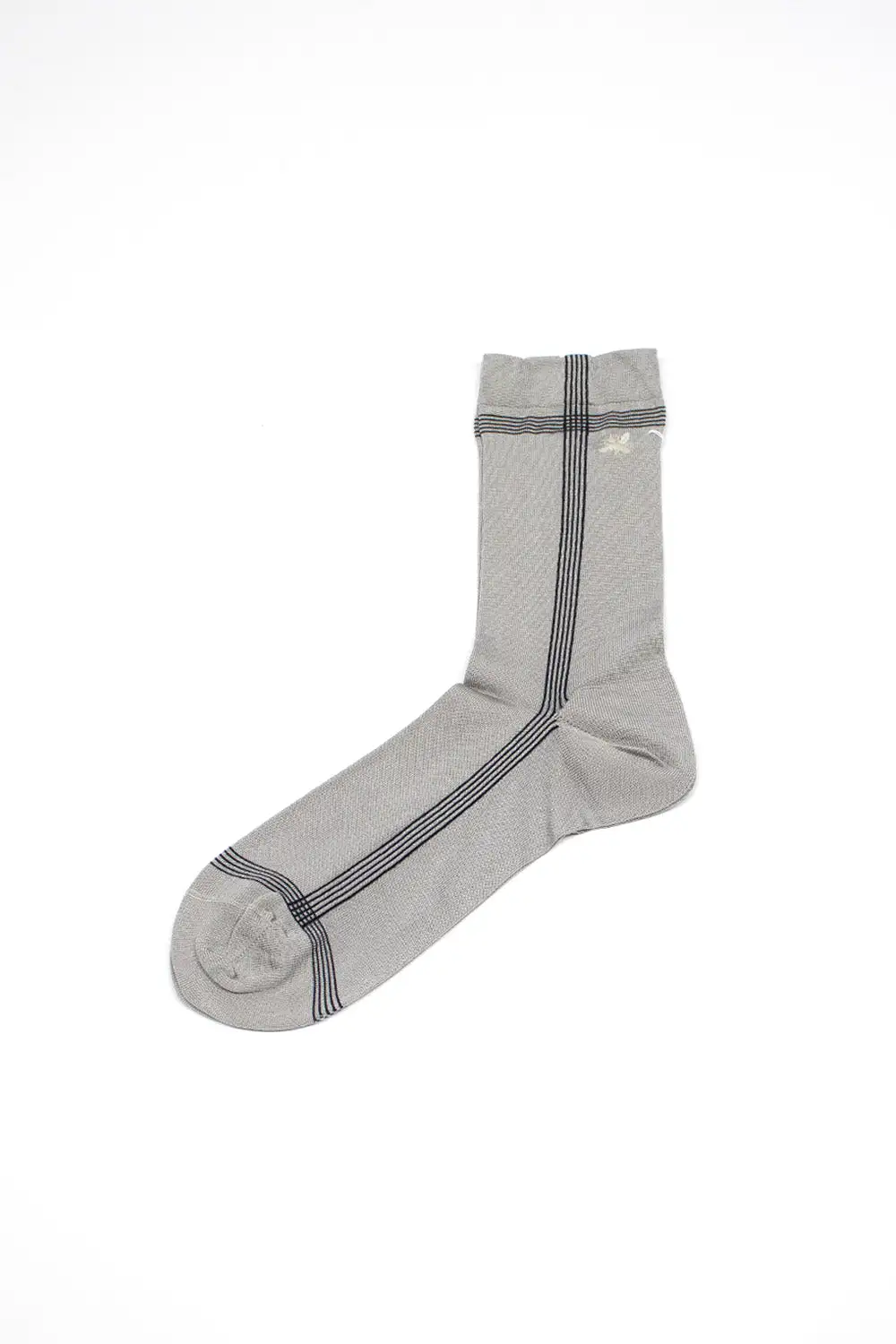 KT-142LHS Side Line Silk Socks Light Grey