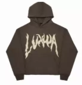 LVXWA PEANUT BUTTER LOGO HOODIE BROWN